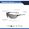 Ge Safety Glasses, Anti-Fog & Anti-Scratch, Smoke Lens, Gray Frame GE203SAF - alternate 2